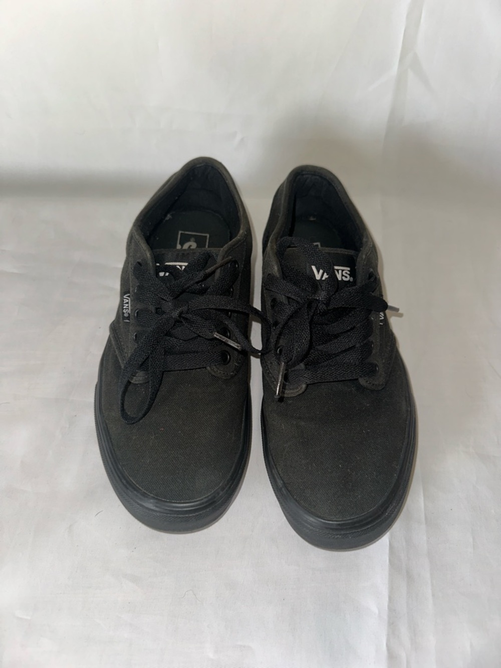 Vans Black Low-Top Canvas Sneakers